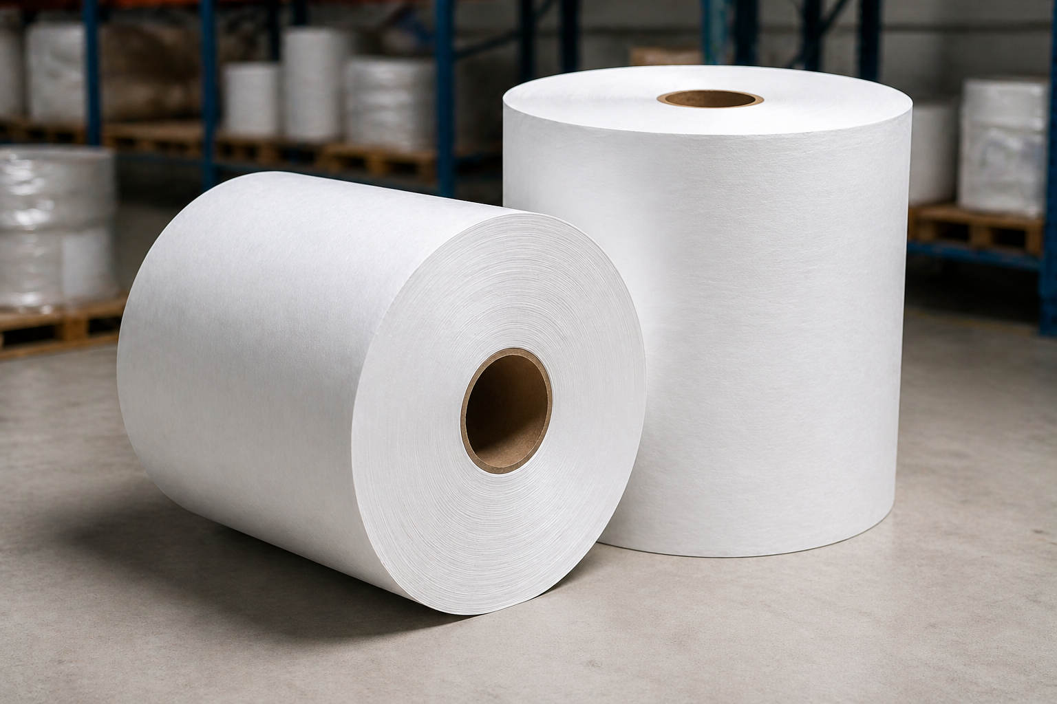 Bobinas de papel para uso industrial